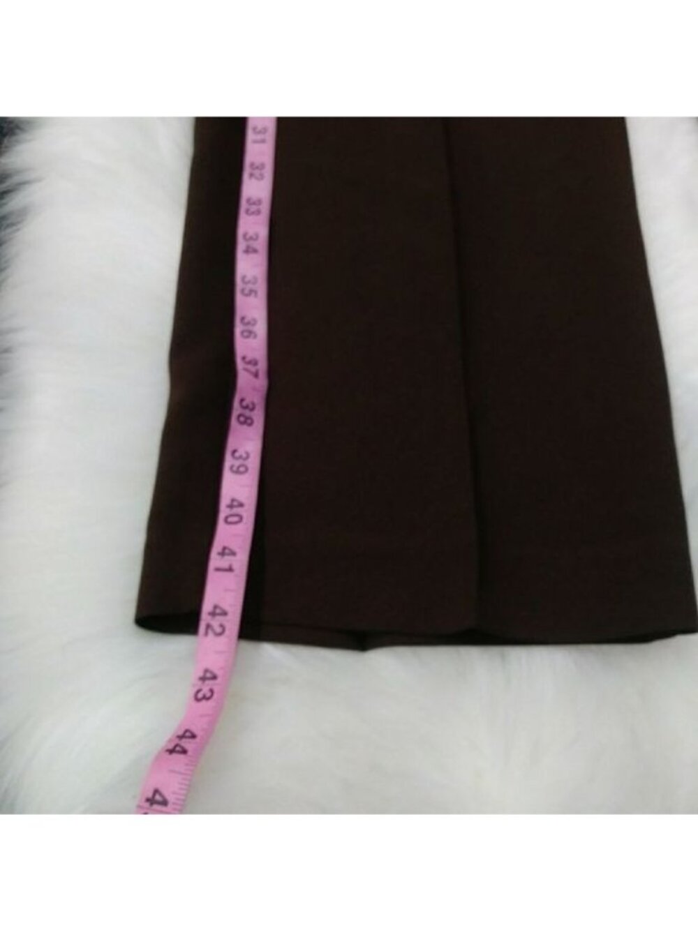 White Stag Brown Straight Leg Dress Pants Size 12 Lagenlook Preppy - Picture 8 of 13